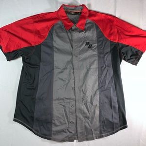 Harley Davidson Red Mechanic Button Up